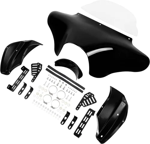 Vista 8 de TCT-MOTORPARTS Soporte de montaje para carenado Batwing, compatible con Harley Road King Softail Heritage FLST