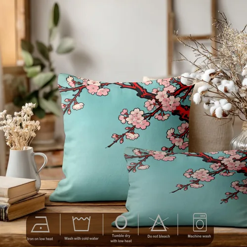 Vista 417 de Batmerry Autumn Pumpkin Templeton Throw Pillow Covers, Green Leaves Paths Forests Decorative Pillow Covers Digital Printing Blended for Couch Sofa