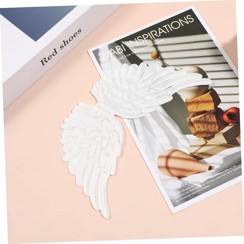 Vista 6 de NUOBESTY 12PCS alas de ángel alas de tela parches para bricolaje manualidades accesorios para el cabello - blanco