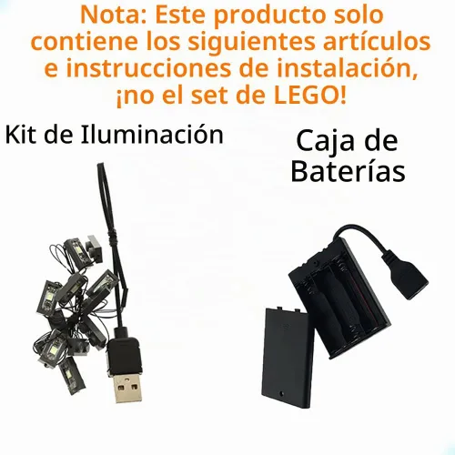 Vista 3 de GEAMENT Kit de luces LED compatible con Lego Iron Man Armory - Juego de iluminación para modelo de construcción 76216 (juego de modelos no incluidos)