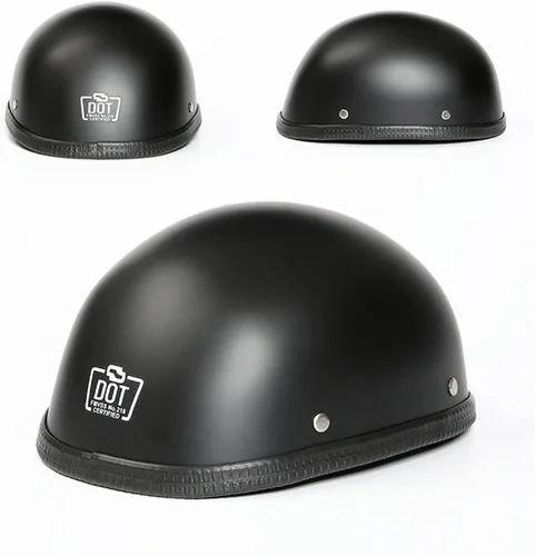 Vista 2 de Casco abierto ligero y transpirable para motocicleta, aprobado por DOT/ECE, casco de motocicleta vintage, unisex, para adultos, Street Cruiser