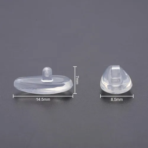 Vista 3 de Clear Soft Silicone Replacement Nose Pads for Oakley Tincup OX3184Conductor 6 OO4106Conductor 8 OO4107Savitar