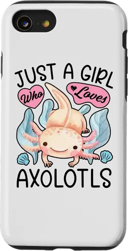 Vista 18 de Just A Girl Who Loves Axolotls Axolotl Lovers Funny Kawaii Case for iPhone 16