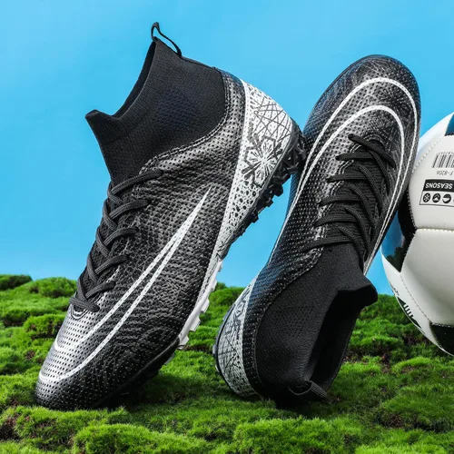 Vista 6 de Zapatos de fútbol para hombre, botas de fútbol para hombre, botas de fútbol de césped para entrenamiento profesional al aire libre, zapatillas