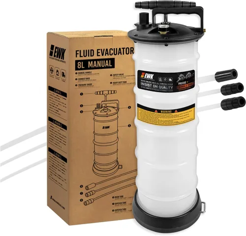 Vista 11 de EWK aspiradora y cambiador de aceite de 6.5 litros neumática/manual, bomba extractora de líquido, removedor de tanque