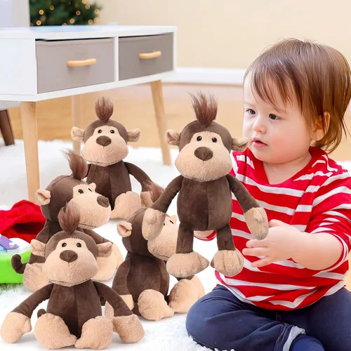 Vista 6 de Blueweenly - 12 peluches de mono para niños de 9.8 pulgadas