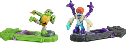 Vista 3 de Legends of Akedo Teenage Mutant Ninja Turtles. Mini guerreros de batalla contra paquete Donatello Vs Baxter Stockman M