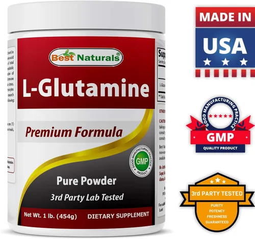 Vista 6 de L-Glutamina Polvo Puro 1 LB y Glicinato de Magnesio 425 mg