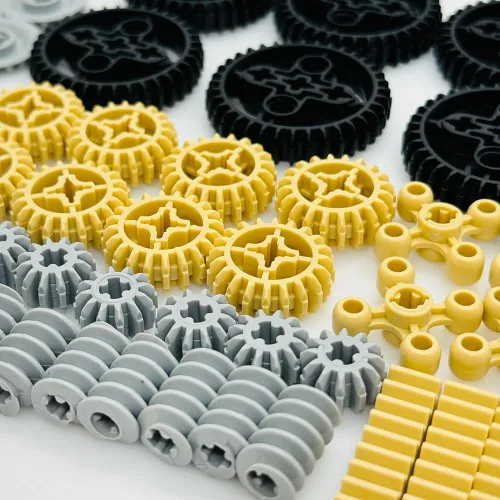 Vista 7 de Miutrue Piezas Técnicas Ruedas Engranajes Bloques de construcción Accesorios Kit de piezas Juguetes de construcción Set para niños mayores de 6 años