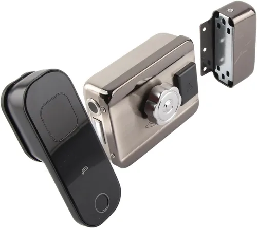 Vista 7 de Cerradura de puerta de entrada sin llave Cerradura de cerradura de huella digital Cerradura de bloqueo eléctrico de control remoto para uso doméstico