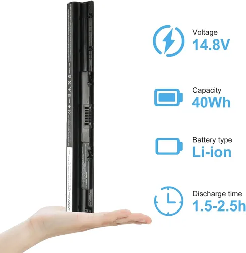 Vista 2 de M5Y1K - Batería para portátil de 14.8 V 40 WH compatible con Dell Inspiron 15 3000 5000 Series 5559 5558 5555 5758 5759 3567 3551 3552 3558 3565 14