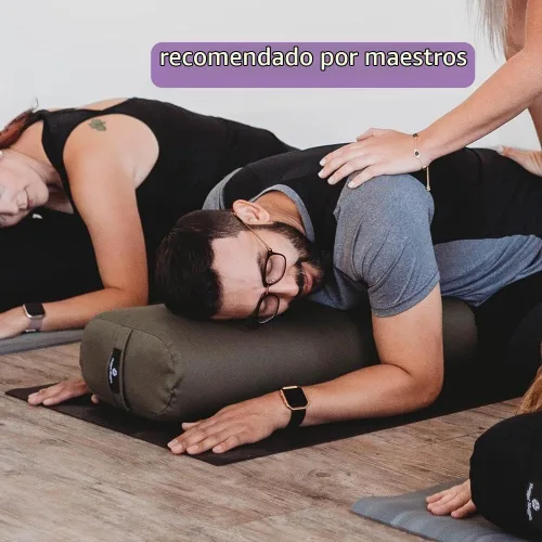 Vista 8 de Hugger Mugger Soporte estándar para yoga - Firme, de apoyo, hecho a mano, duradero Aguamarina