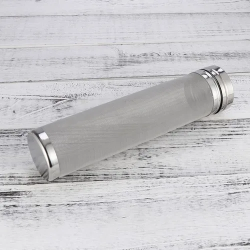 Vista 8 de SHOWERORO Cartucho de filtro de cerveza de acero inoxidable de 12 pulgadas colador de malla para elaboración de vino casero y herramienta
