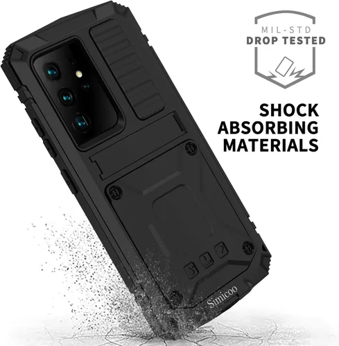 Vista 2 de Simicoo Samsung S21 Plus 5G - Funda de silicona resistente a prueba de golpes, resistente a los golpes, funda protectora de pantalla integrada