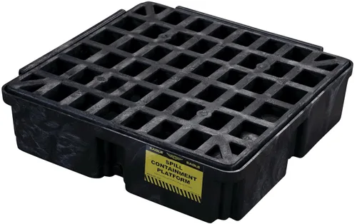 Vista 17 de Eagle Plataforma modular para derrames de un tambor, 26.25"x26"x6.5", sumidero de 15 galones, bandeja de contención de capacidad de carga de 2,000