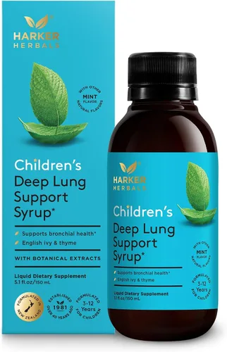 Vista 13 de Jarabe Herbal Nocturno para el Pecho Infantil, Apoyo para el Sueño Nocturno para Aliviar la Garganta y el Pecho, con Corteza de Cereza Silvestre