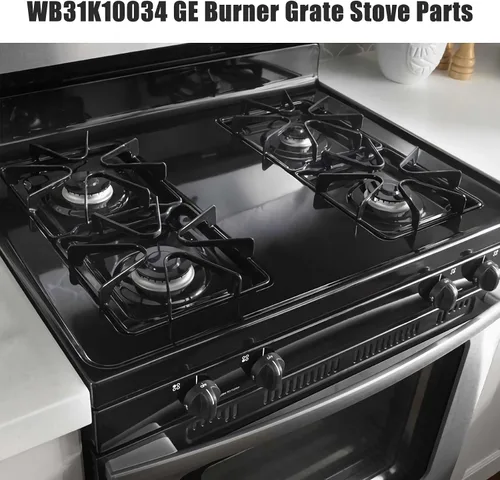 Vista 3 de Rejilla de quemador WB31K10034 para estufas de gas compatible con la gama de estufas de gas GE para estufa de gas General Electric, rejilla