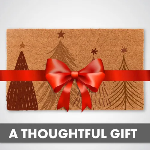 Vista 4 de Coco Mats N More - Tapete de Navidad personalizado a cuadros, color rojo, 18 x 30 pulgadas, fabricado en Estados Unidos, tapete de entrada duradero