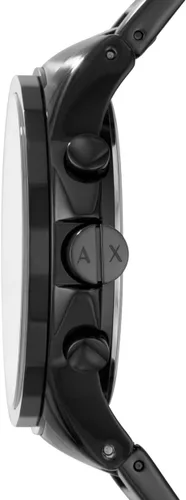 Vista 3 de AX Armani Exchange Reloj cronógrafo para hombre con correa de cuero, acero inoxidable o silicona