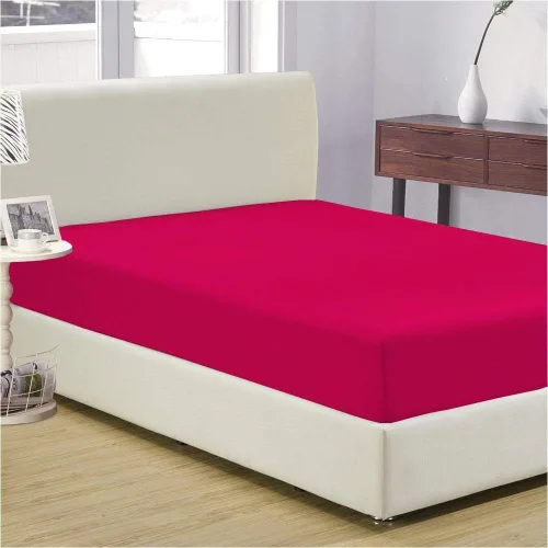 Vista 38 de Sábana egipcia beige maciza Full- 1 sábana bajera ajustable extra profunda para colchón de 16.0 in a 18.0 in
