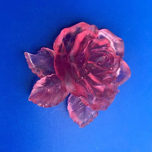 Vista 5 de Molde de jabón de silicona con forma de flor de rosa 3D, molde para pastel de chocolate, hecho a mano, decoración de fondant, fabricación de jabón