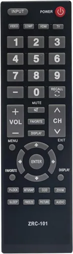 Vista 4 de ZRC-101 - Control remoto de repuesto para Insignia TV NS-LCD32-09 NS-LCD42HD-09 NS-LCD37-09 NS-LCD47HD-09 NS-LCD19-09CA NS-LCD15-09 NS-LCD19-09