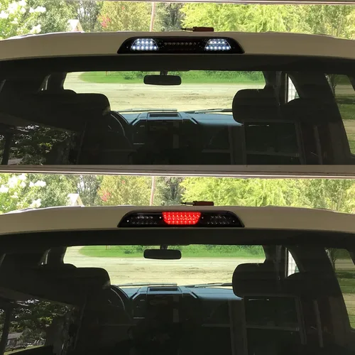 Vista 9 de Tercera luz de freno LED de lente ahumada compatible con F150 2015-2024, F250/F350/F450/F550 2017-2024, Ranger 2019-2024, 3ª lámpara de parada