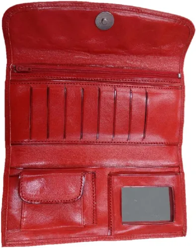 Vista 4 de Sharpshooter - Cartera de piel con diseño de rosas florecientes occidentales