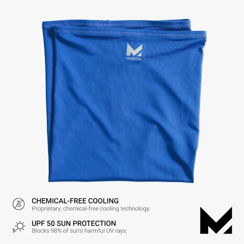 Vista 4 de MISSION Cooling Neck Gaiter, Men and Womens All Weather Neck Gaiters, UPF 50