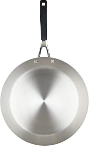 Vista 7 de KitchenAid - Sartén de acero inoxidable para inducción, 12 pulgadas, acero inoxidable cepillado