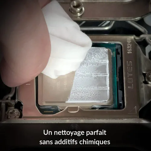 Vista 3 de ARCTIC MX Cleaner (40 piezas) - Toallitas de limpieza para eliminar pasta térmica, 4.5 x 4.5 in, biodegradables