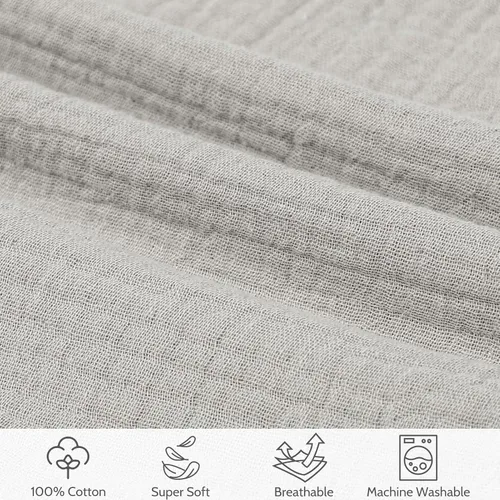 Vista 4 de SWESEN Funda de almohada de lactancia, funda extraíble suave para almohadas de lactancia, funda de almohada para bebés niños y niñas, cómoda