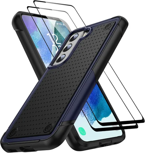 Vista 36 de Jeylly Funda para Samsung Galaxy S10 Plus S10+, ajuste delgado, doble capa, resistente, absorción de golpes, TPU con carcasa trasera de Negro