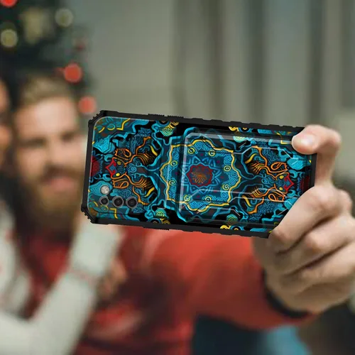 Vista 7 de Para Samsung Galaxy A03S Funda Para Teléfono Galaxy A03S Funda Billetera Con Titular De Tarjeta De Crédito Y Soporte De Doble Capa De PC Duro Funda