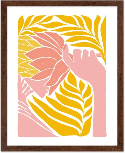 Vista 35 de Poster Master Póster de gato – Estampado floral retro – Arte de flores – Arte colorido de gato – Arte bohemio chic – Arte abstracto genial – Arte