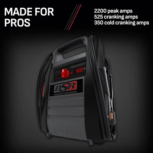 Vista 5 de Schumacher Electric DSR ProSeries - Arrancador de batería para coche y estación de energía portátil - arrancador de coche 12V de 2250 amperios pico