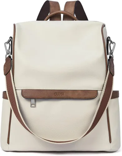 Vista 6 de CLUCI Mochila Bolso para Mujeres de Cuero PU Antirrobo Grande de Diseñador de Moda Bolsa de Viaje Bolsos de Hombro para Damas Purse