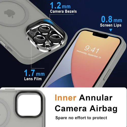 Vista 63 de MOCCA - Funda magnética resistente para iPhone XR de 6.1 pulgadas, compatible con MagSafe, funda con protección contra caídas de grado militar