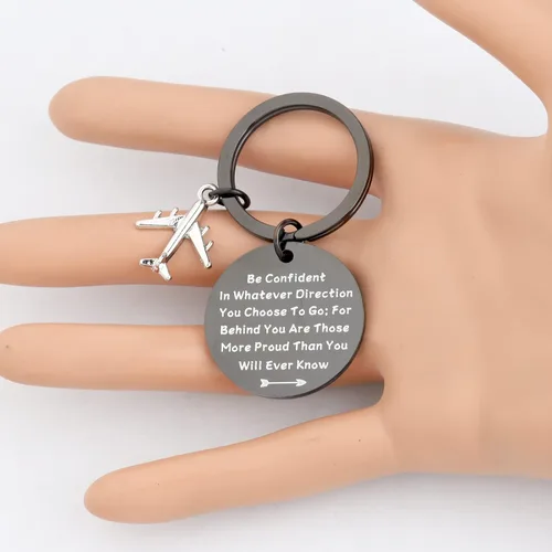 Vista 2 de LQRI Future Pilot Gift - Nuevo regalo de piloto, regalo de graduación de piloto, ten confianza en cualquier dirección que elijas ir, Medio