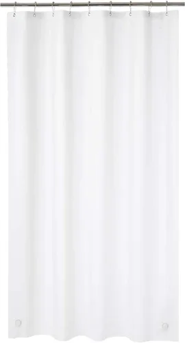 Vista 37 de AmazerBath Cortina de ducha larga de 36 x 84 pulgadas, cortina de ducha transparente de PEVA grueso resistente, cortina estrecha con 2 piedras