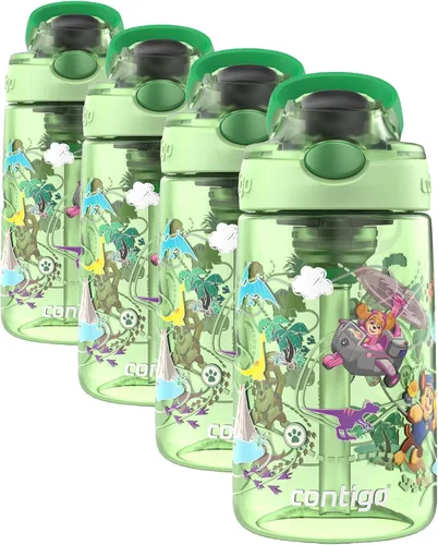 Vista 40 de Contigo Aubrey - Botella de agua para niños, paquete de 2, 20 onzas, azalea/jade y frambuesa azul. Azalea, tapa a prueba de derrames, apta