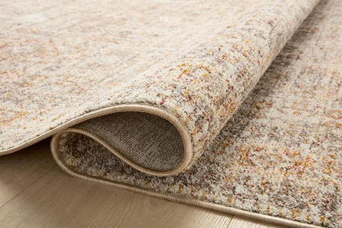 Vista 12 de Loloi Angela Rose Blake Collection BLA-06 Avena/Especias 9' x 13', Altura de Pelo 0.25", Flecos, Alfombra