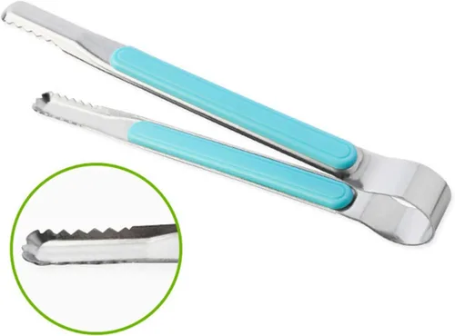 Vista 5 de 2 pinzas para barbacoa, acero inoxidable, estilo coreano, resistentes al calor, pinzas para barbacoa al aire libre, accesorios