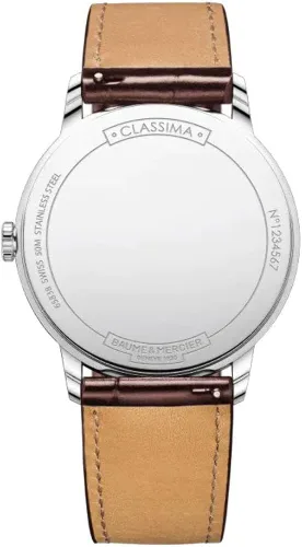 Vista 2 de Baume et Mercier Classima 10415 - Reloj para hombre con esfera plateada de 1.654in
