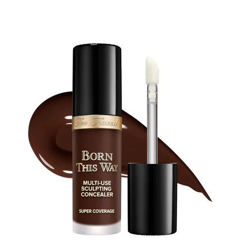 Vista 46 de Too Faced Born This Way Super Coverage Multi-Use Concealer Full-Coverage Hydrating Concealer for Dark Circles & Blemishes with Natural Finish
