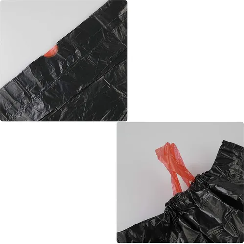 Vista 2 de Bolsas de basura pequeñas con cordón de 4 galones, bolsas de basura negras, 108