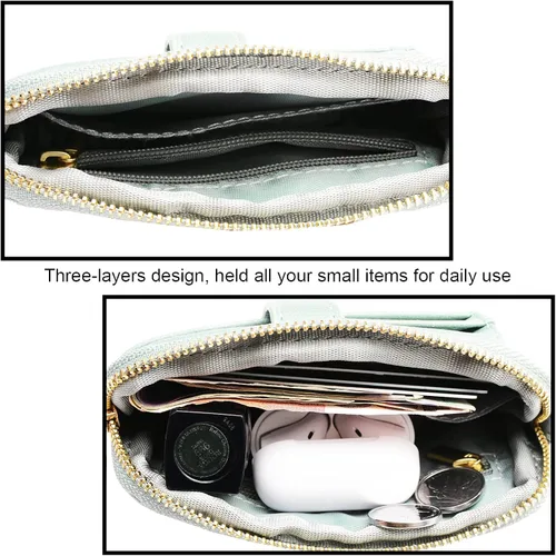 Vista 6 de SNUG STAR Llavero de pulsera con bolsillo para tarjetero de billetera llavero de moneda llavero de pulsera para mujer