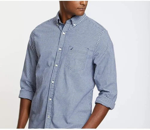Vista 4 de Nautica - Camisa clásica para hombre manga larga con botones y elástica