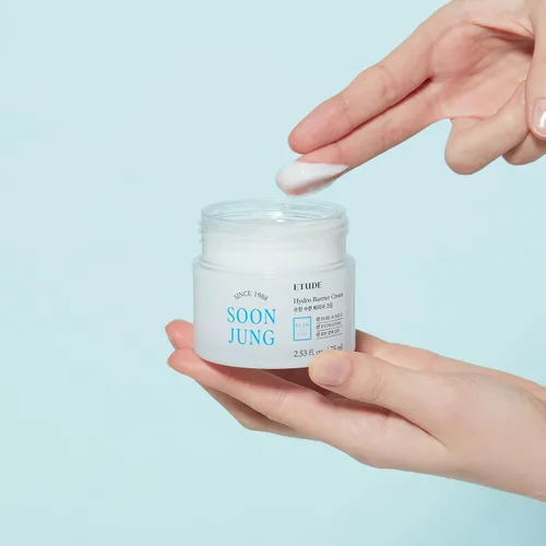 Vista 10 de ETUDE SoonJung Hydro Barrier Cream, hidratante facial para pieles sensibles, 92.2% de ingredientes hidratantes, bajo nivel de pH 5.5
