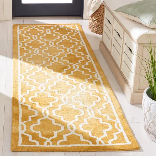 Vista 14 de SAFAVIEH Dip Dye Collection DDY539G - Alfombra decorativa de lana prémium hecha a mano con acuarela marroquí de 2 x 3 pies, color beige/marfil